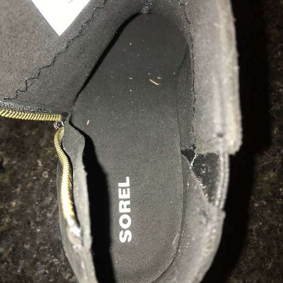 New Sorel Joan of Arctic Wedge II Zip Bootie Black - Picture 15 of 15